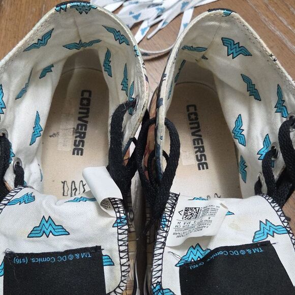 Converse Wonder Woman Limited Edition DC Colab Chuck Taylor high top shoes 7W/5M - Picture 11 of 11